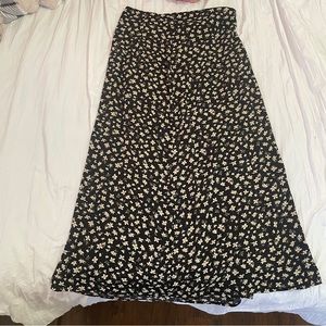 SHEIN floral midi skirt